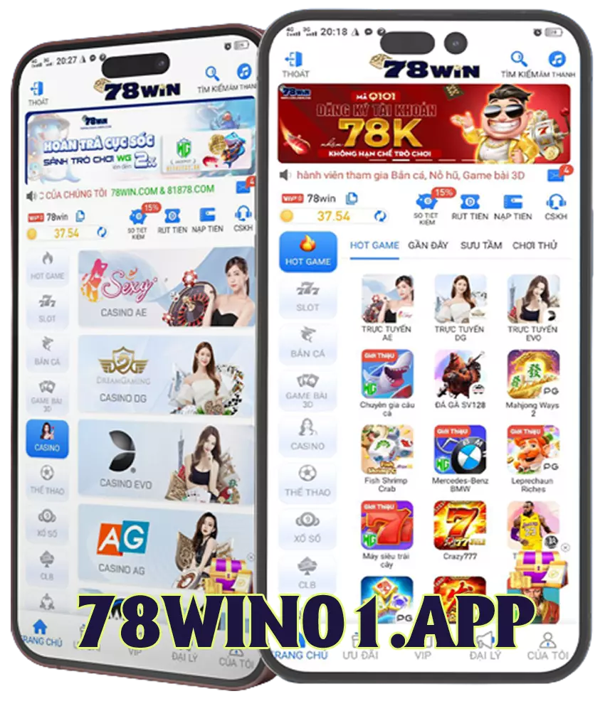 Giao diện ứng dụng 78WIN